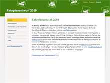 Tablet Screenshot of fahrplanentwurf.ch